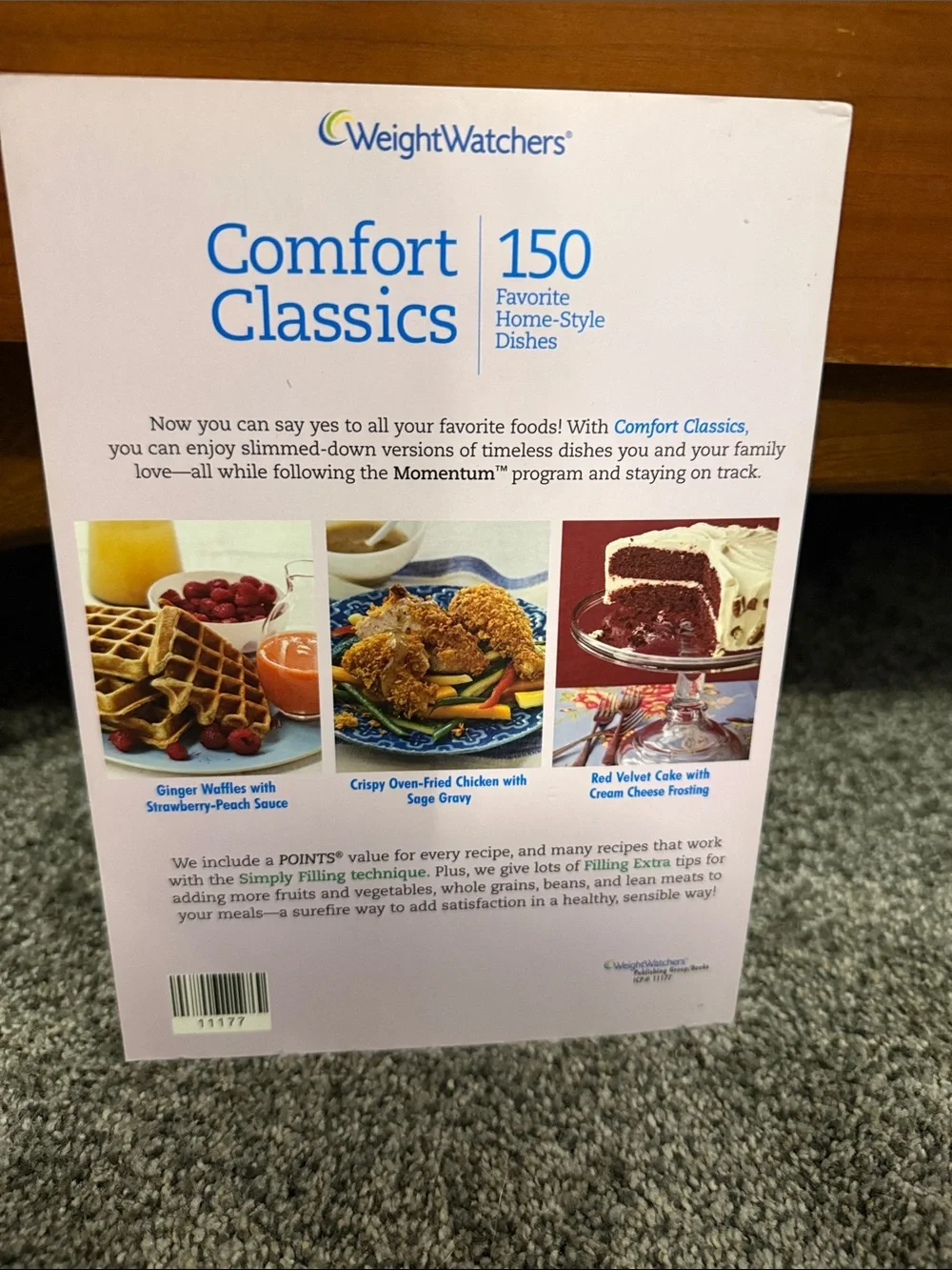 Weight Watchers Comfort Classics Cookbook - Blue, White, Purple, Yellow, Black